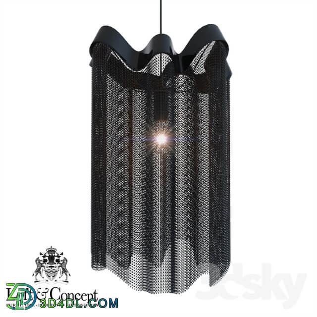 HANGING LAMP ATLANTIS CHAIN BLACK