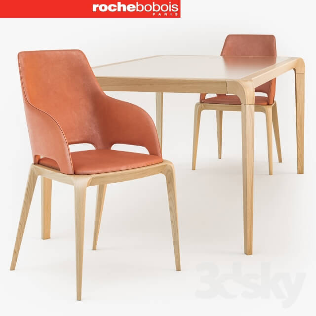 Table Chair Roche Bobois BRIO dining table BRIO Bridge chair