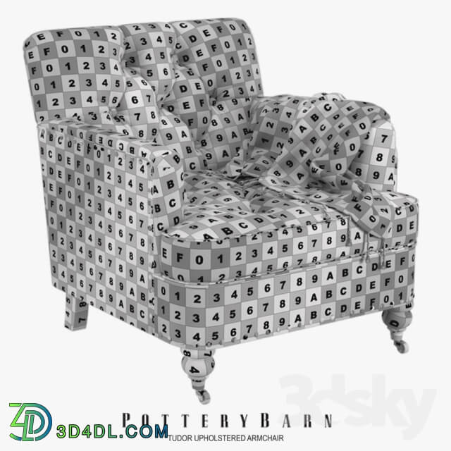 Pottery Barn Tudor Upholstered Armchair