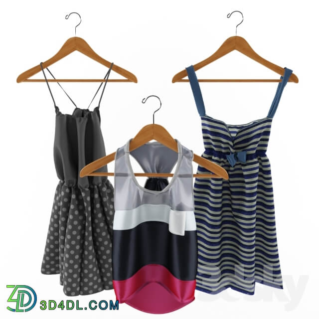 Hanging cloth Clothes 3D Models