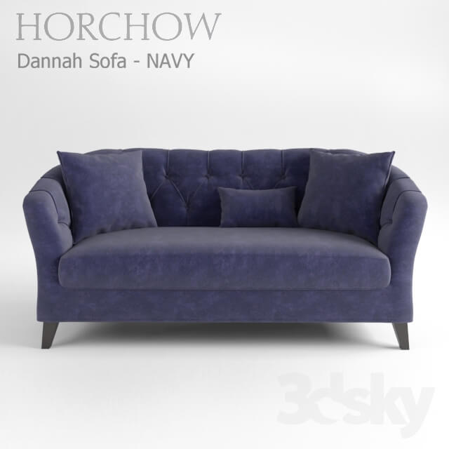 sofa Dannah NAVY Horchow