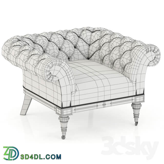 Restoration Hardware Islington Chesterfield Upholstered Chair