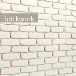 BrickworkBrickwork brick white stone stone decorative wall Other decorative objects 3D Models 