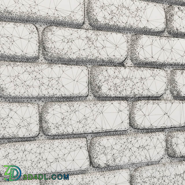 BrickworkBrickwork brick white stone stone decorative wall Other decorative objects 3D Models