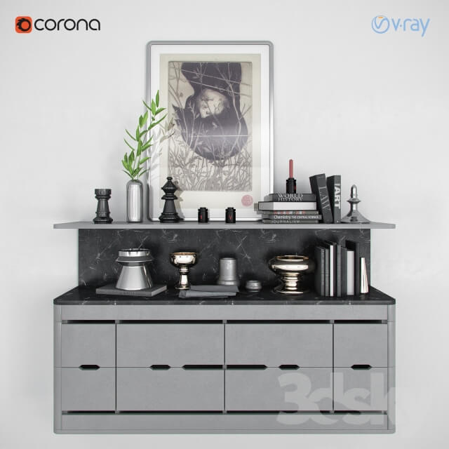 Decor Set Black Grey