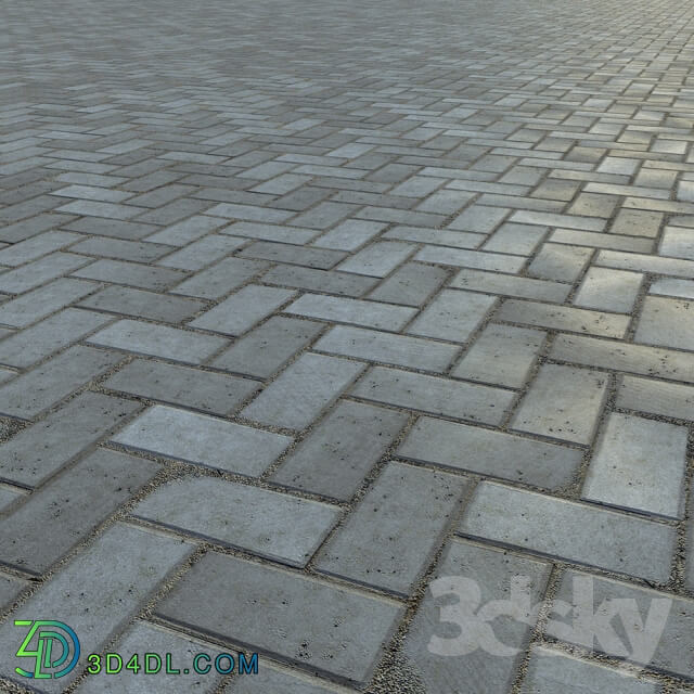 Other architectural elements Paving slabs and curb curb 