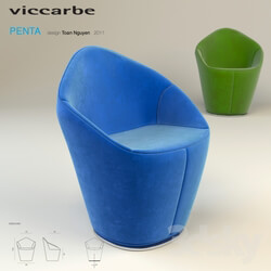Viccarbe Penta Armchair by Toan Nguyen 