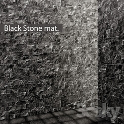 Stone Black Slate. Stone Tile. 