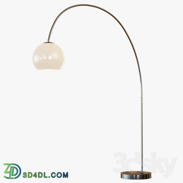 Overarching Acrylic Shade Floor Lamp