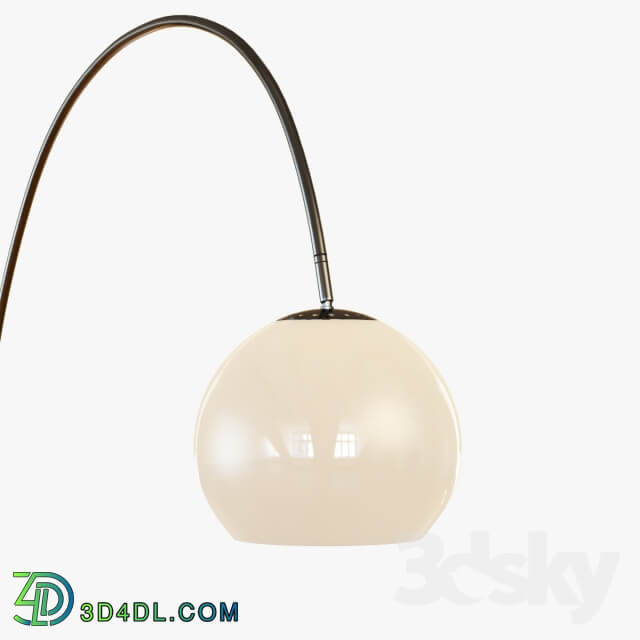 Overarching Acrylic Shade Floor Lamp