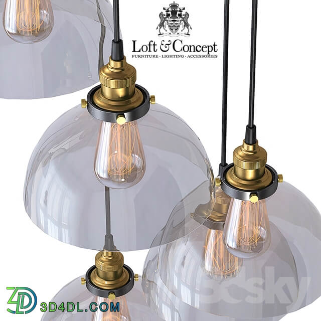 Suspension Loft Clear Glass SemiSphere Cloche 5