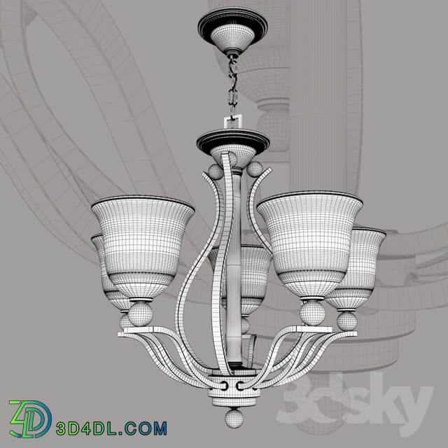 Chandelier BOLLA 5 of HINKLEY lighting Pendant light 3D Models