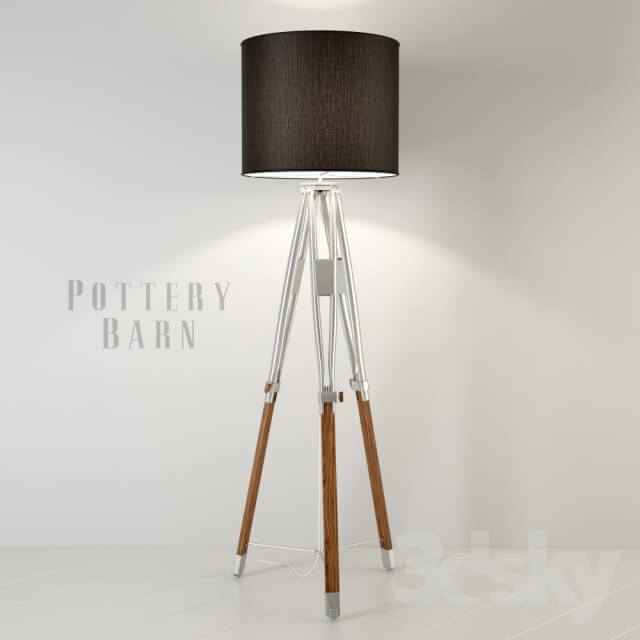 Pottery Barn tripod floor lamp