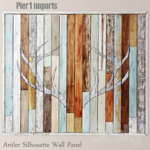 Other decorative objects Antler Silhouette Wall Panel