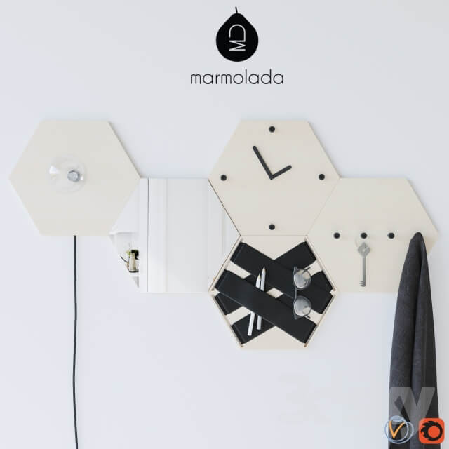 ULE marmolada design Watches Clocks 3D Models