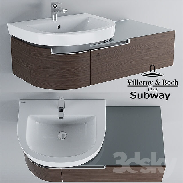 Sink and cabinet Villeroy Boch Subway
