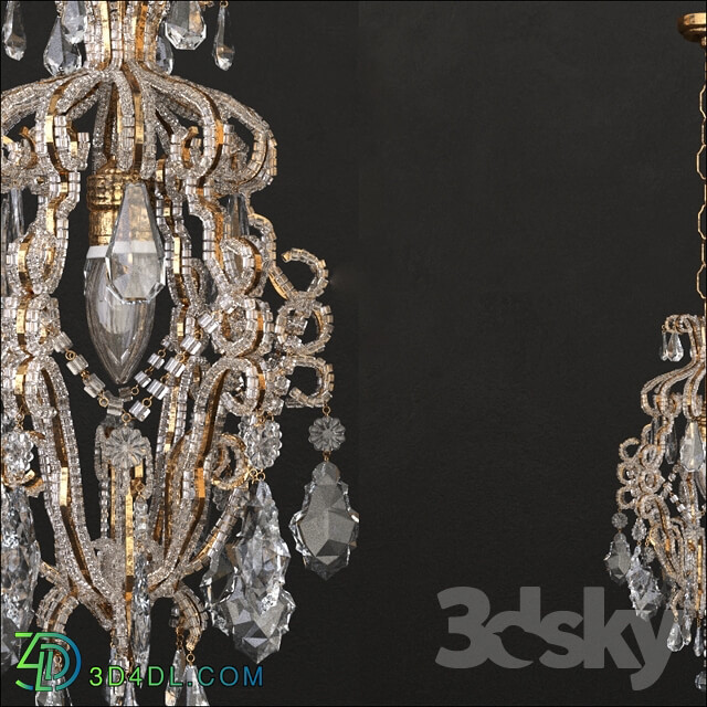 Chandelier 02 Pendant light 3D Models