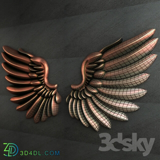 Other decorative objects Eagel Wing Relief 001