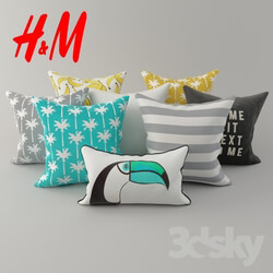 Cushions from H amp M Set 3 tropical  