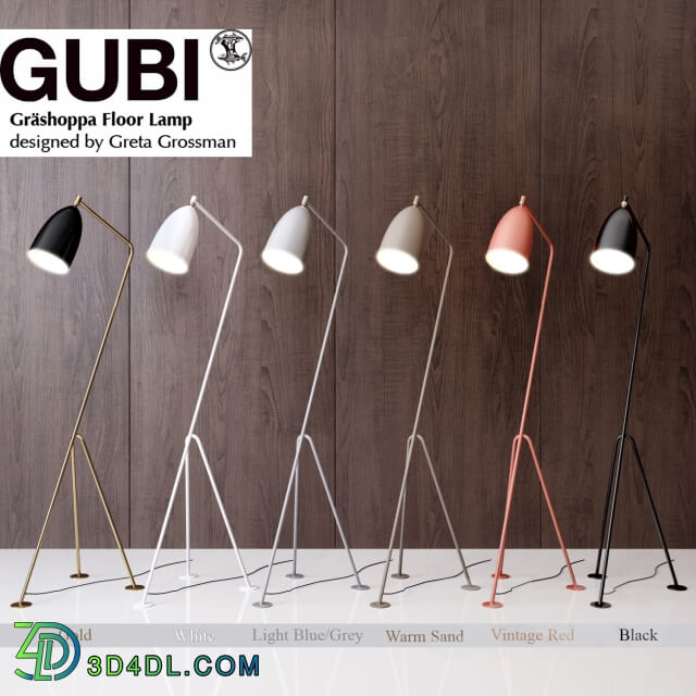 Grossman Gräshoppa floor lamp Gubi Design