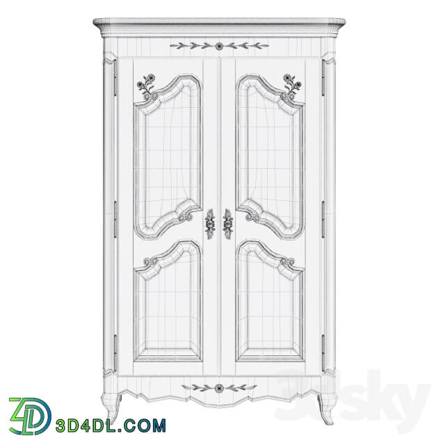 Wardrobe Display cabinets A two door wardrobe Chateau