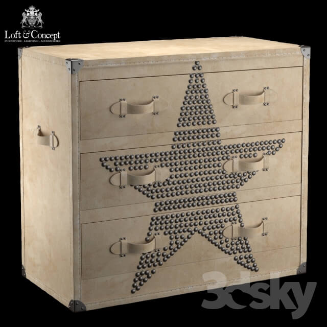 Sideboard Chest of drawer CHEST ANDREW MARTIN star