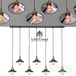 Chandelier Loft Cone Pendant Reflector 7 Line 