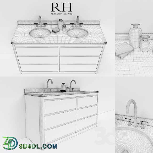 RH Vanity amp Sink