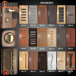 Doors 18 pcs. 20 colors series Modern Part 1 