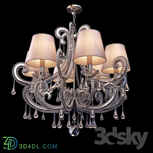 Chandelier Monmartre WL61583 6CH Pendant light 3D Models