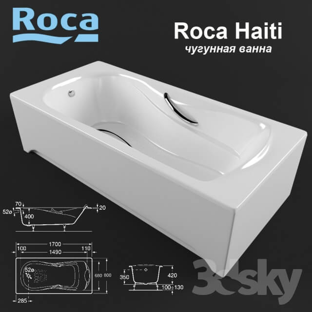 Cast Iron Bath Roca Haiti