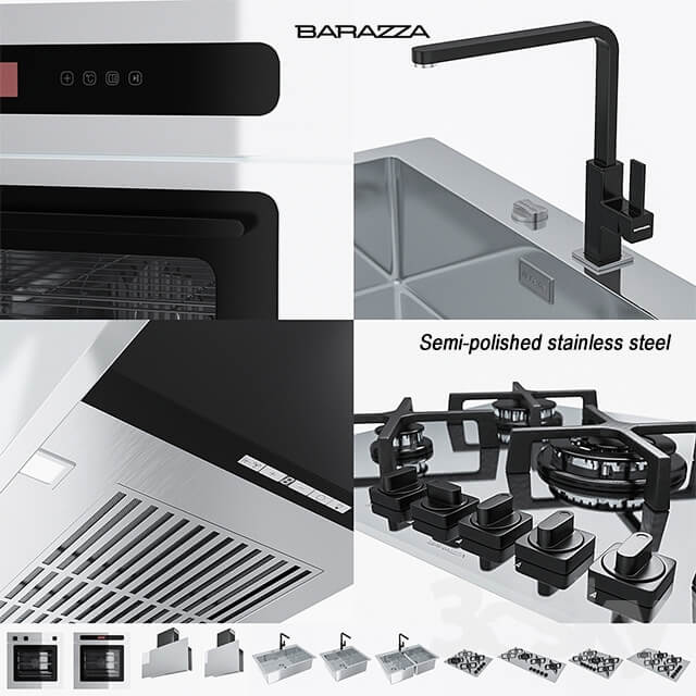 BARAZZA COLLECTIONS UNIQUE Semi polished stainless steel 