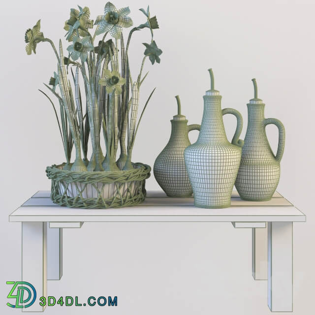 Daffodils Indoor 3D Models