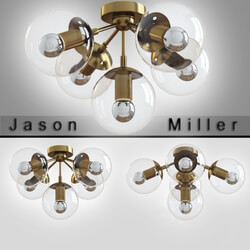 Ceiling lamp modo 5 brass color designed by jason miller Ceiling lamp 3D Models 