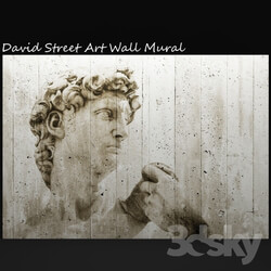 David Street Art Wall Mural david mural painting concrete wall Other decorative objects 3D Models 