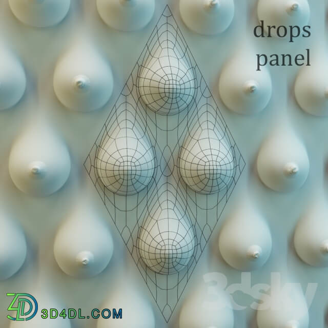 Decorative panel Drops