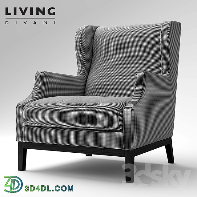 Armchair Chauffeuse Living Divani by Piero Lissoni