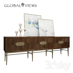 Sideboard Chest of drawer Global Views console and chest 