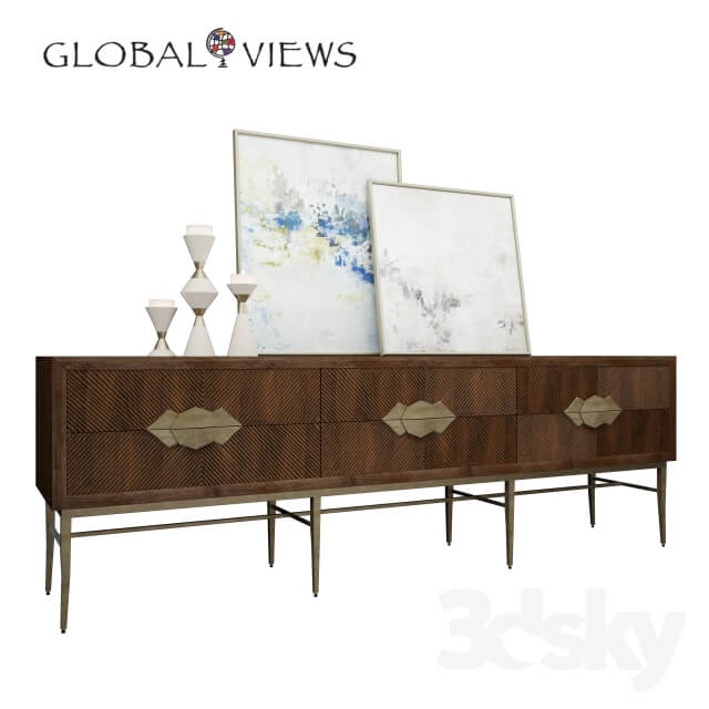 Sideboard Chest of drawer Global Views console and chest