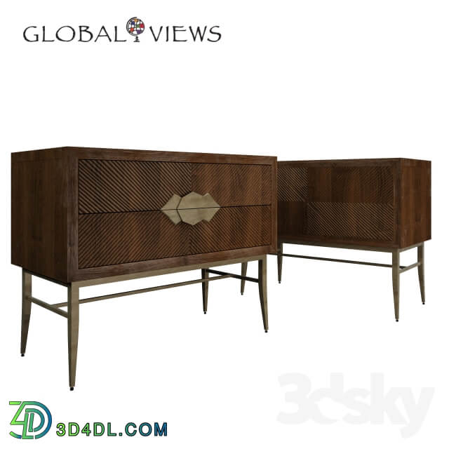 Sideboard Chest of drawer Global Views console and chest