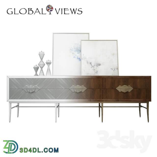 Sideboard Chest of drawer Global Views console and chest