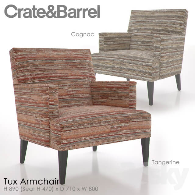 Crate and Barrel Tux Armchair