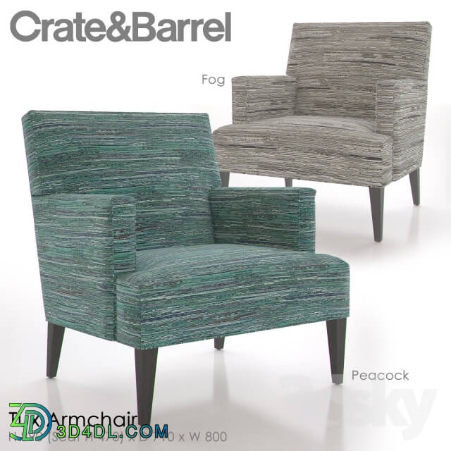 Crate and Barrel Tux Armchair