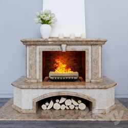 Klasiichesky fireplace 