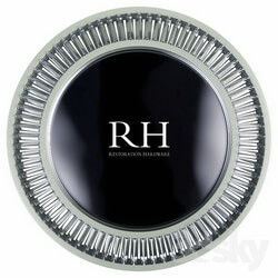 Restoration Hardware Lombard Prism Round Mirror 