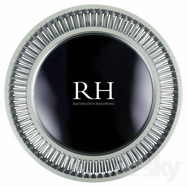 Restoration Hardware Lombard Prism Round Mirror