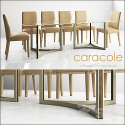 Table Chair CARACOLE In The Clear ATS DINTAB 004 