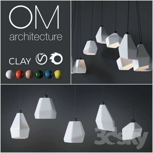 Clay OM Architecture Lamp