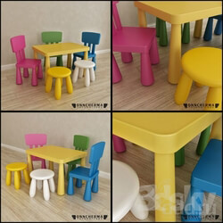 Table Chair IKEA MAMMUT 