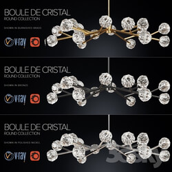 RH BOULE DE CRISTAL ROUND COLLECTION 60 Pendant light 3D Models 
